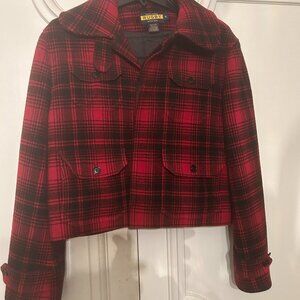 Wool Ralph Lauren Rugby Plaid Jacket